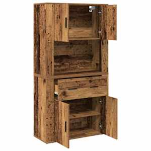 Highboard Staré dřevo 80 x 33 x 150 cm Kompozitní dřevo - obrázek 5