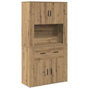 Highboard dub artisan 80 x 33 x 150 cm Kompozitní dřevo - obrázek 2