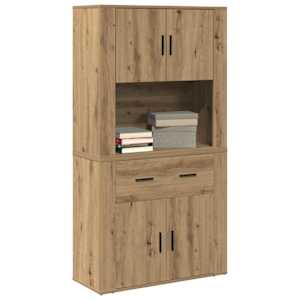 Highboard dub artisan 80 x 33 x 150 cm Kompozitní dřevo - obrázek 3