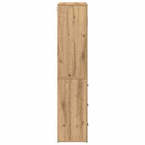 Vysoký bufet Artisanový dub 80 x 33 x 150 cm kompozitní dřevo - obrázek 7