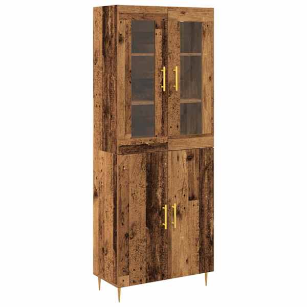vidaXL K&otilde;rgushein 2 tk Vana puit 69,5 x 34 x 180 cm Tehispuit