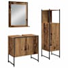 vidaXL Vannitoa m&ouml;&ouml;bleset 3 tk Pruun 33 x 33 x 102,5 cm Tehispuit