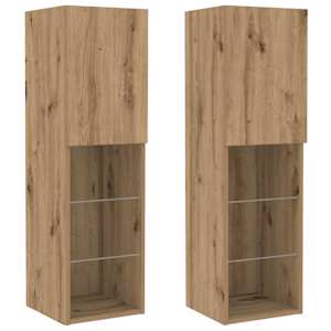 Sestava TV skříněk Nástěnný 6 pcs dub artisan Kompozitní dřevo - obrázek 7