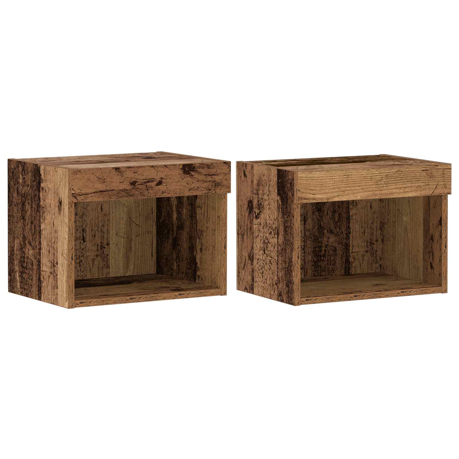 Set comodă TV Pe perete 8 pcs Lemn vechi Lemn compozit