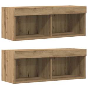 Sestava TV skříněk Nástěnný 8 pcs dub artisan Kompozitní dřevo - obrázek 7