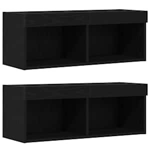 Sestava TV skříněk Nástěnný 8 pcs Černý dub Kompozitní dřevo - obrázek 7