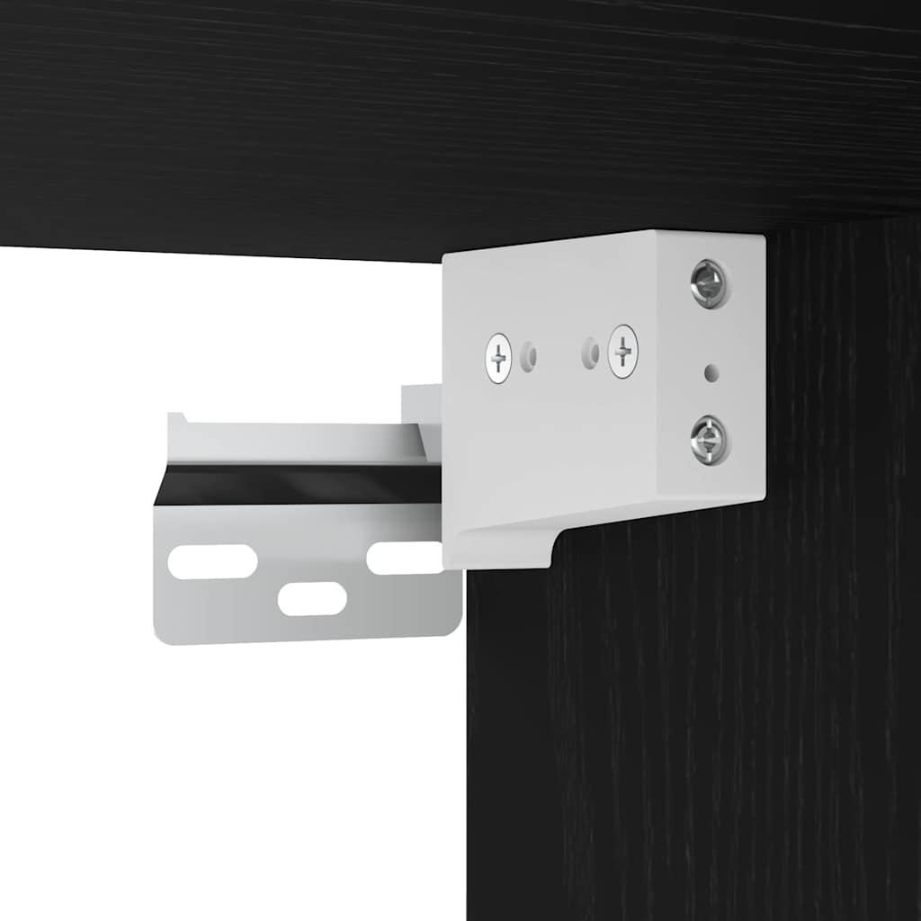 Sada koupelnového nábytku 4 pcs Černý dub Kompozitní dřevo - obrázek 14