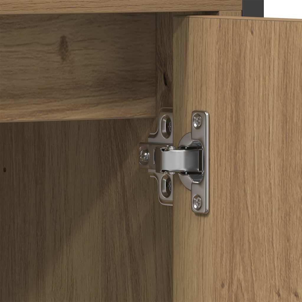 Sada koupelnového nábytku 4 pcs Artisanový dub kompozitní dřevo - obrázek 15