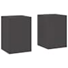 vidaXL Taimede alus 2 tk Must 24 x 24 x 35 cm K&uuml;lmvalmistatud teras