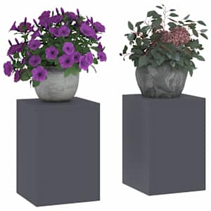 Stojan na rostliny 2 pcs Antracit 24 x 24 x 35 cm Ocel - obrázek 3