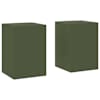 vidaXL Taimede alus 2 tk Oliiviroheline 24 x 24 x 35 cm
