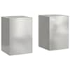 vidaXL Taimede alus 2 tk H&otilde;bedane 24 x 24 x 35 cm Roostevaba teras