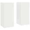 vidaXL Taimede alus 2 tk Valge 24 x 24 x 55 cm K&uuml;lmvalmistatud teras