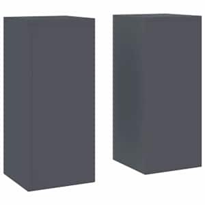 Stojan na rostliny 2 pcs Antracit 24 x 24 x 55 cm Ocel - obrázek 2