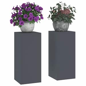 Stojan na rostliny 2 pcs Antracit 24 x 24 x 55 cm Ocel - obrázek 3