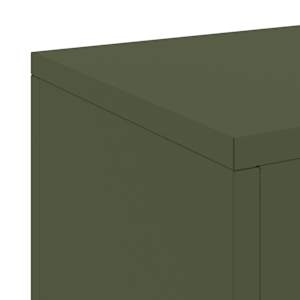 Stojan na rostliny 2 pcs Olivově zelená 24 x 24 x 55 cm Ocel - obrázek 8