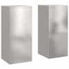 vidaXL Taimede alus 2 tk H&otilde;bedane 24 x 24 x 55 cm Roostevaba teras