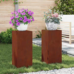 Stojalo za rastline 2 pcs Rjav 24 x 24 x 55 cm