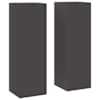 vidaXL Taimede alus 2 tk Must 24 x 24 x 75 cm K&uuml;lmvalmistatud teras