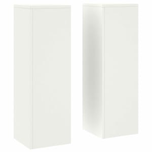 Stojan na rostliny 2 pcs Bílá 24 x 24 x 75 cm Ocel - obrázek 2
