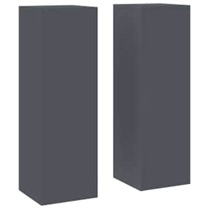 Stojan na rostliny 2 pcs Antracit 24 x 24 x 75 cm Ocel - obrázek 2