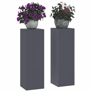 Stojan na rostliny 2 pcs Antracit 24 x 24 x 75 cm Ocel - obrázek 3