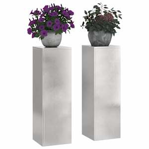 Stojan na rostliny 2 pcs Stříbrná 24 x 24 x 75 cm Nerezová ocel - obrázek 3