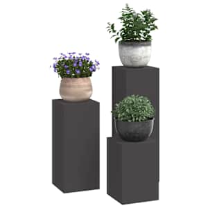 Stojan na rostliny 3 pcs Černá Ocel - obrázek 3