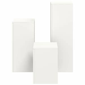 Stojan na rostliny 3 pcs Bílá Ocel - obrázek 8
