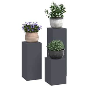 Stojan na rostliny 3 pcs Antracit Ocel - obrázek 3