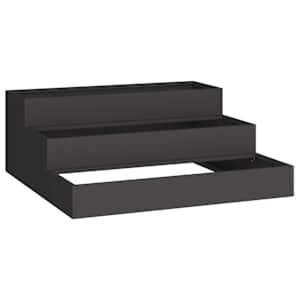 vidaXL Aia istutuspot Must 90 x 90 x 35 cm K&uuml;lmvalmistatud teras