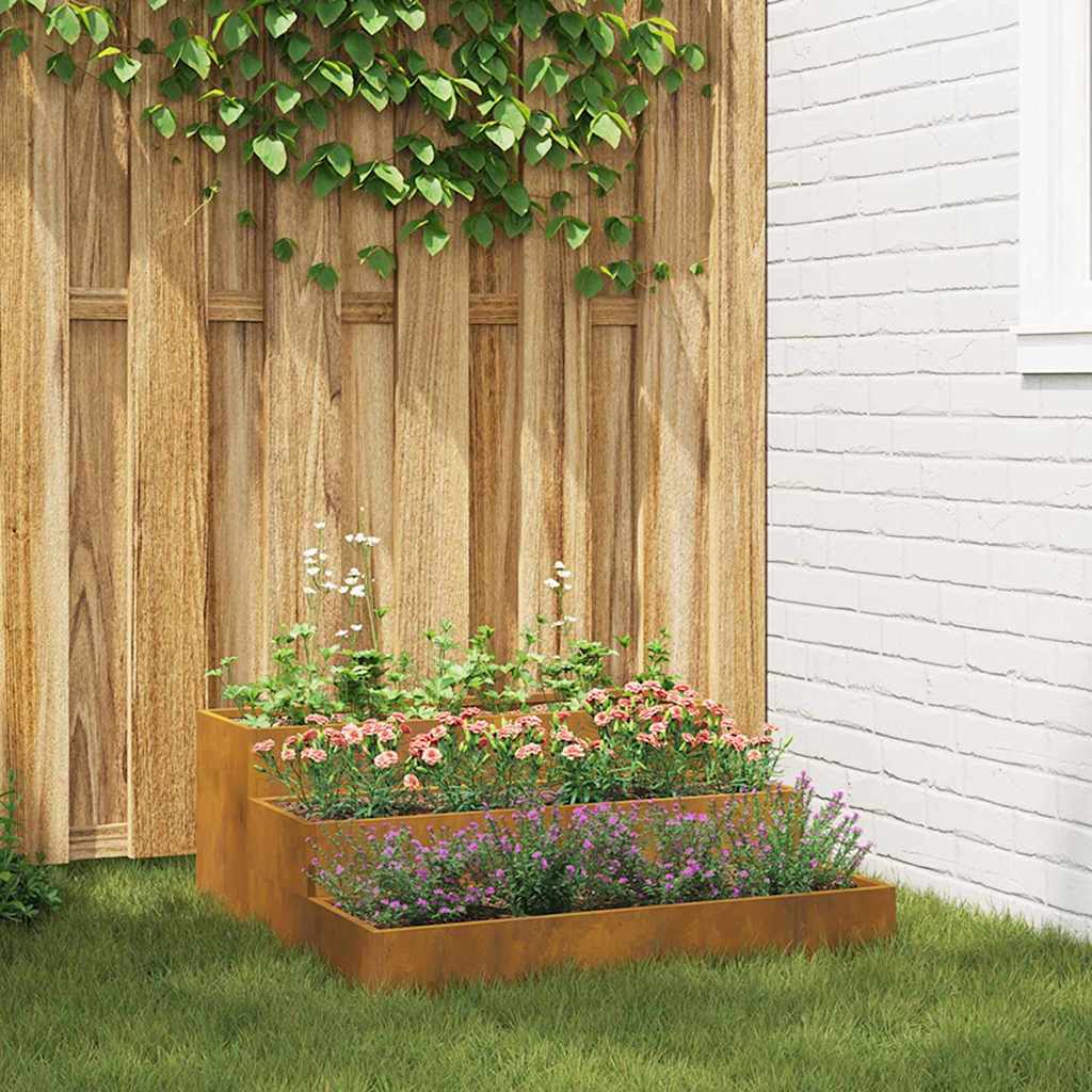 Aiataimede kast 3-tasandiline 90x90x35 cm Ilmailmne teras
