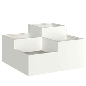 vidaXL Aia istutuspot Valge 80 x 80 x 48 cm Teras