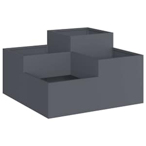 vidaXL Aia istutuspot Antratsiit 80 x 80 x 48 cm Teras