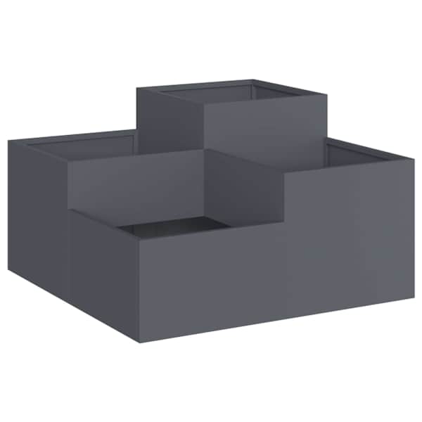 vidaXL Aia istutuspot Antratsiit 80 x 80 x 48 cm Teras