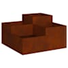 vidaXL Aia istutuspot Rooste 100 x 100 x 48 cm terase t&uuml;&uuml;p