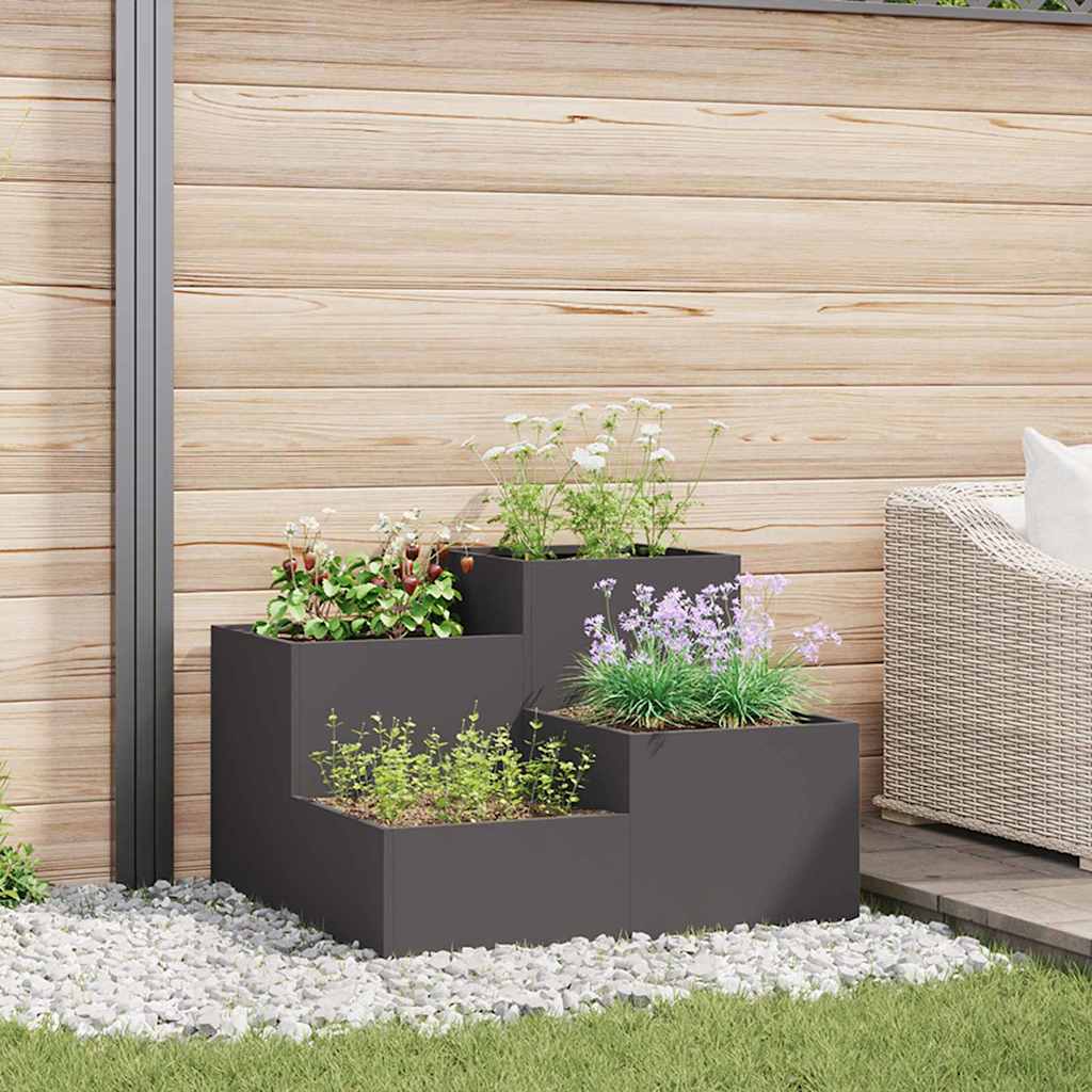 Aedade Istutuskast 100x100x60 cm Must Teras