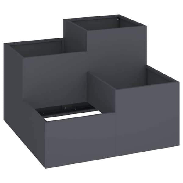 vidaXL Aia istutuspot Antratsiit 100 x 100 x 60 cm Teras