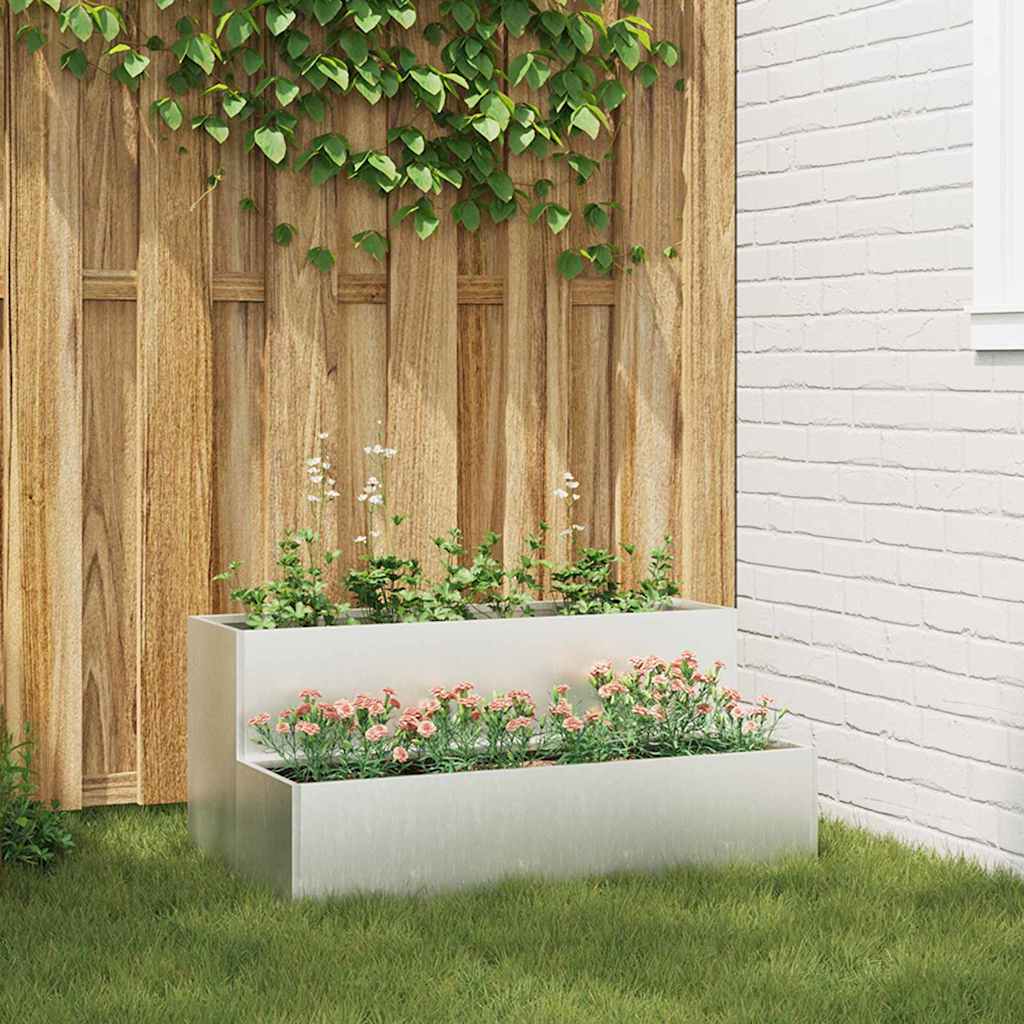 Aia Istutusmulda 2-Korruseline 100x60x45 cm Roostevaba Teras