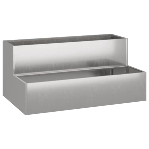 vidaXL Aia istutuspot H&otilde;bedane 100 x 60 x 45 cm Roostevaba teras