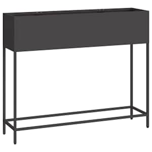 Vyvýšený zahradní květináč Černá 100 x 26 x 82 cm Ocel - obrázek 2