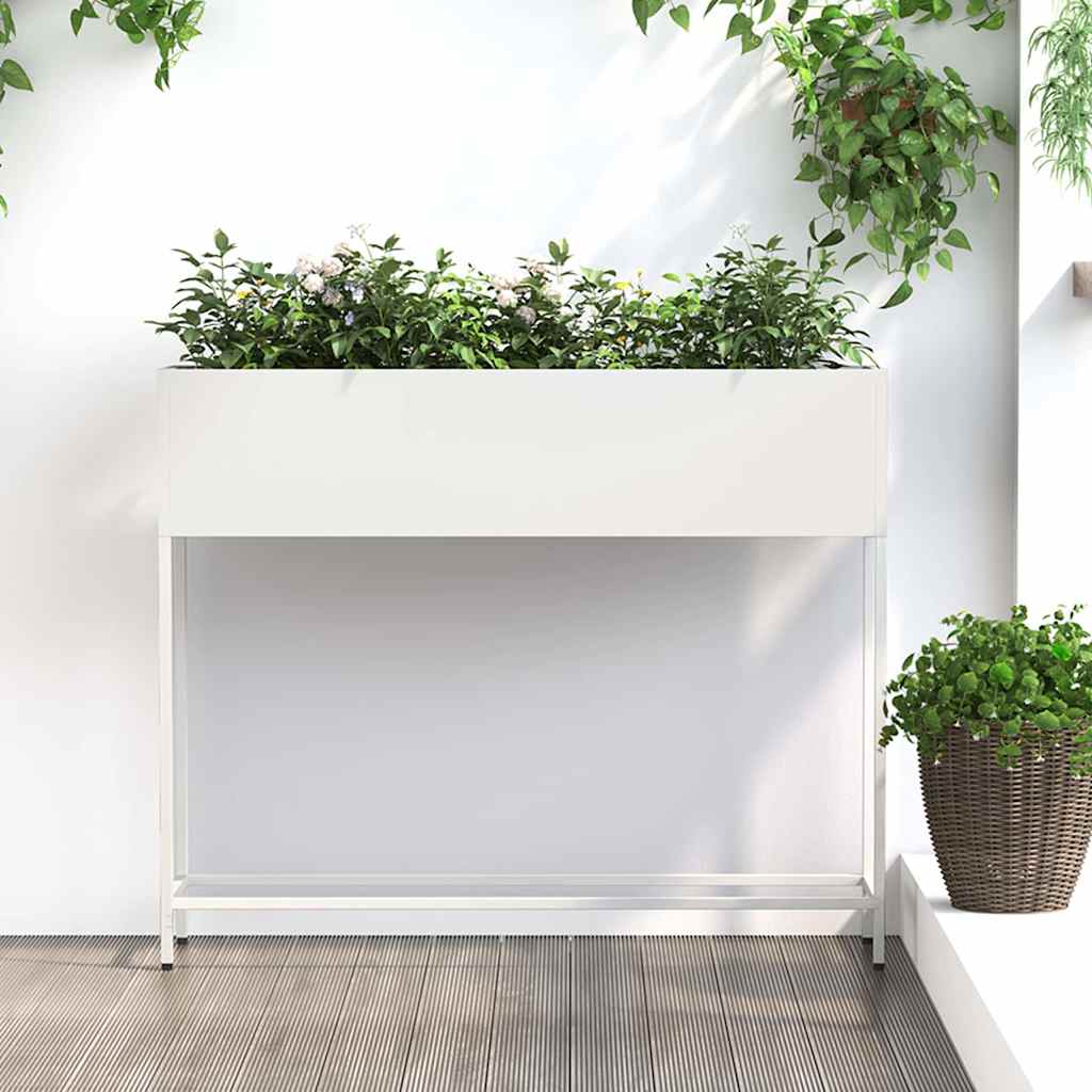 Tõstetud Aednik 100x26x82 cm Valge Teras