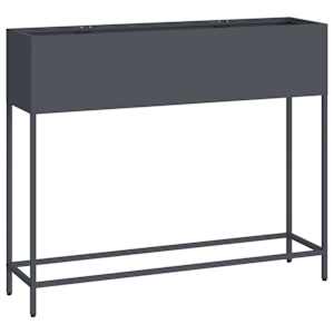 vidaXL T&otilde;stetud aiataimelava Antratsiit 100 x 26 x 82 cm Teras