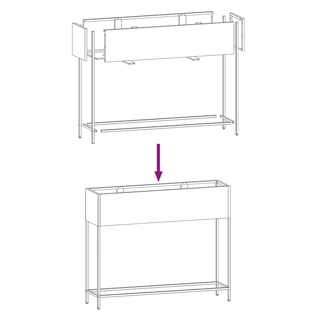 Tõstetud aiataimelava Oliiviroheline 100 x 26 x 82 cm Teras - Image 10