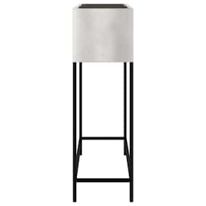 Vyvýšený zahradní květináč Stříbrná 100 x 26 x 82 cm - obrázek 6