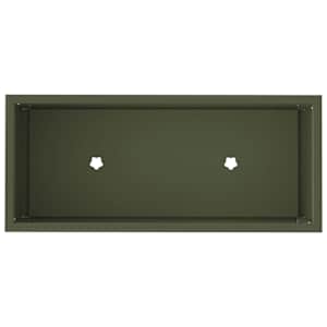 Vyvýšený zahradní květináč Olivově zelená 60 x 26 x 45 cm Ocel - obrázek 7