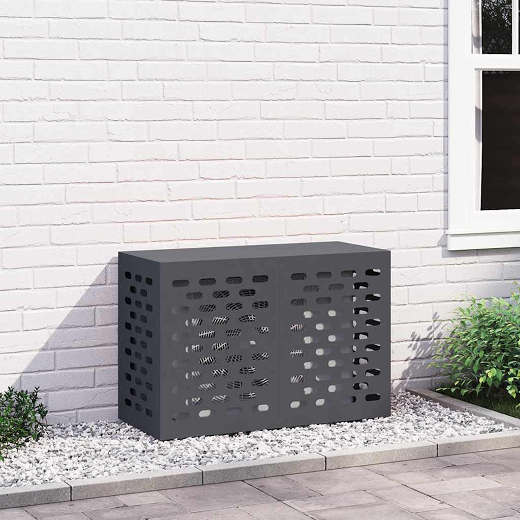 vidaXL Husă pentru aer condiționat Antracit 90 x 40 x 60 cm Oțel