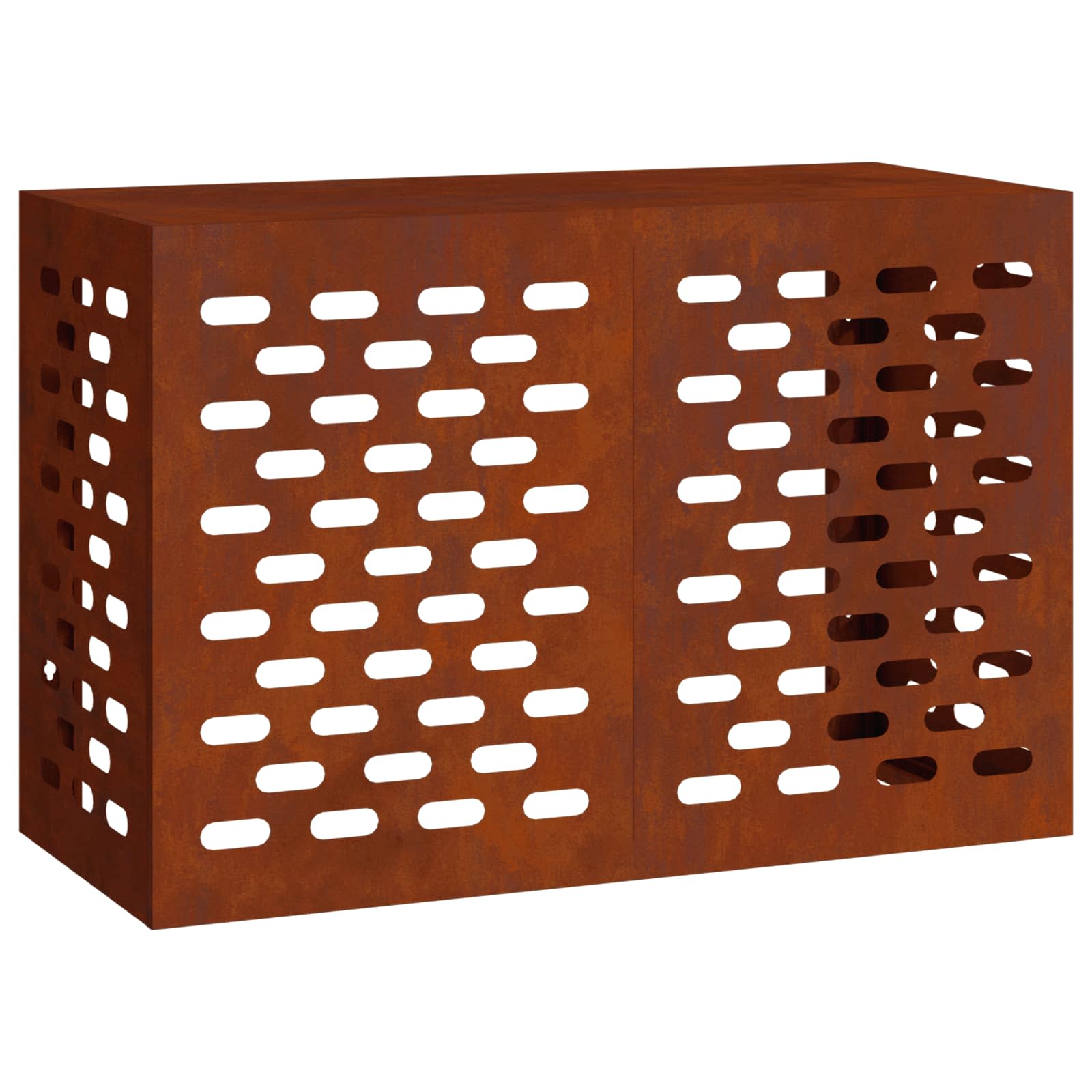 vidaXL Husă pentru aer condiționat Ruginit 90 x 40 x 60 cm