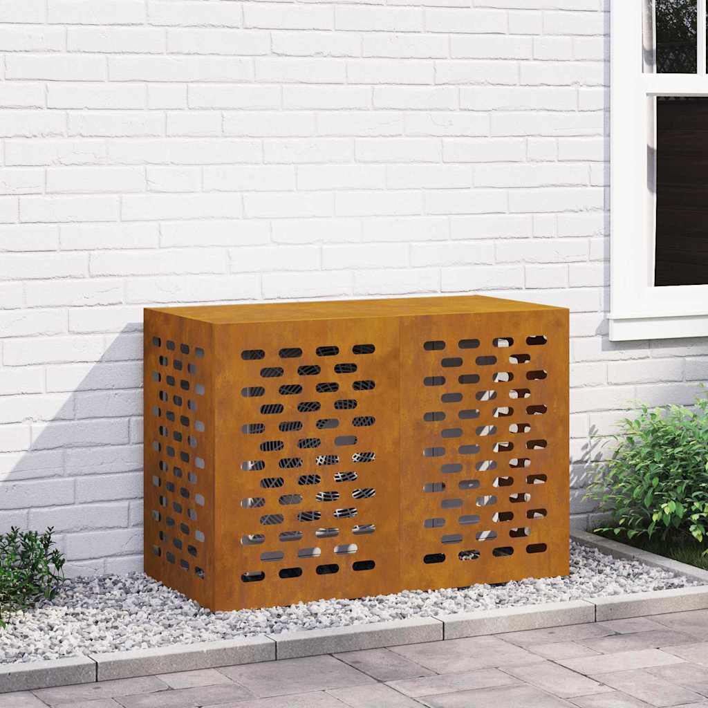 vidaXL Husă pentru aer condiționat Ruginit 100 x 50 x 70 cm