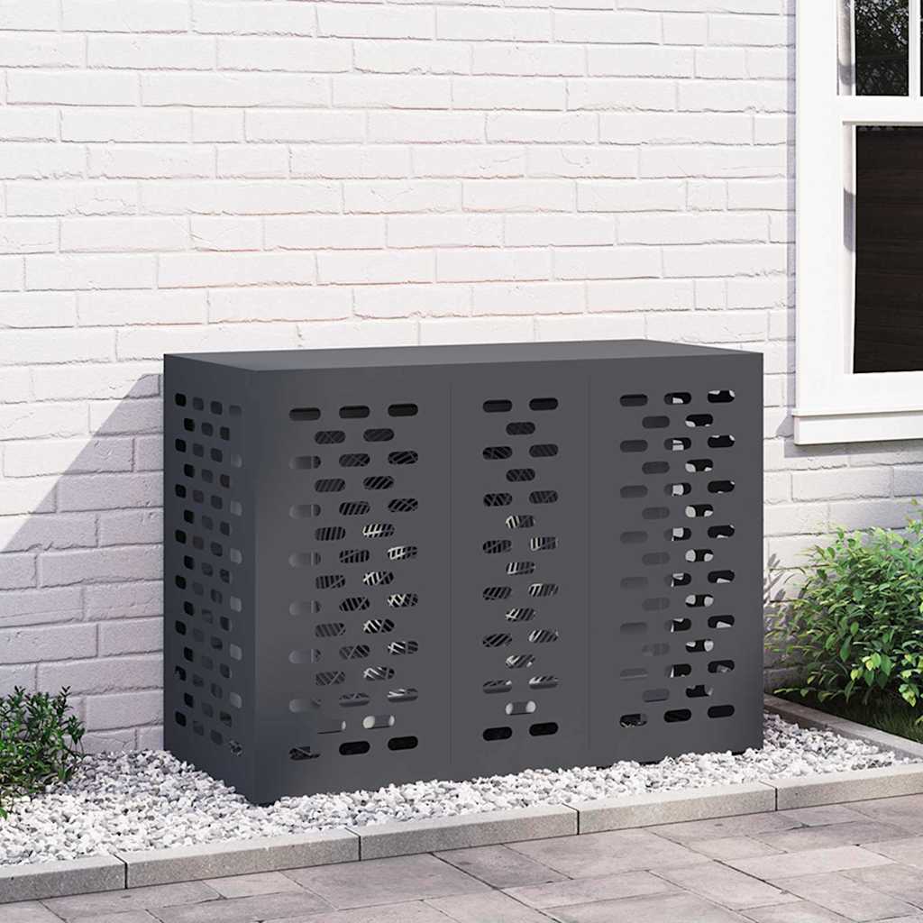 vidaXL Husă pentru aer condiționat Antracit 110 x 50 x 80 cm Oțel